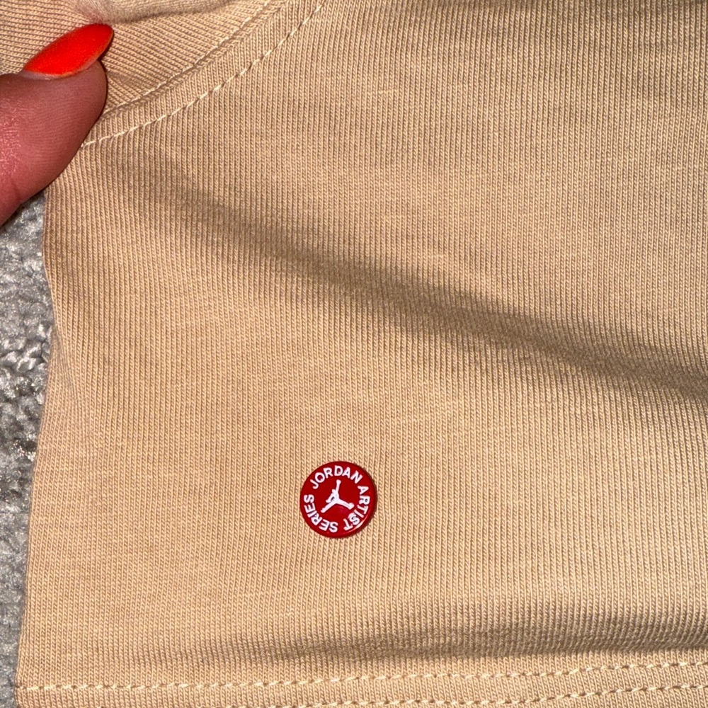 Jordan Kids Tan and Orange Graphic Tee - Picture 3 of 4
